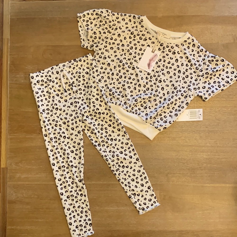 Toddler Girl Jessica Simpson leopard set